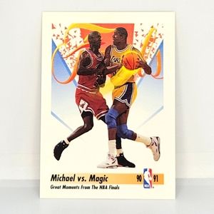 MICHAEL Jordan VS MAGIC Johnson Skybox 1991 basketball card